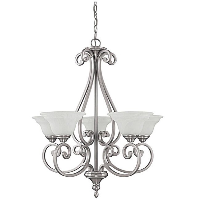 Chandler 5-light Matte Nickel Chandelier - Chandeliers For Bedrooms by Overstock.com