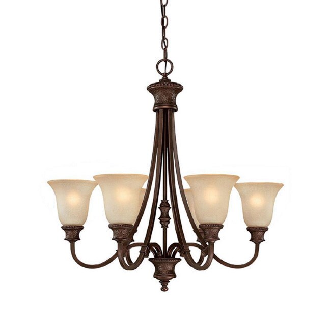 Hill House 6-light Burnished Bronze Chandelier - Chandeliers For Bedrooms by Overstock.com