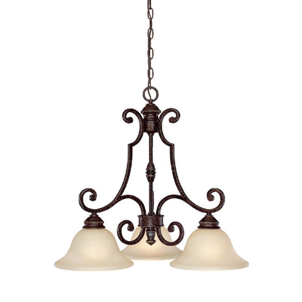 Barclay 3-light Chesterfield Brown Chandelier - Chandeliers For Bedrooms by Overstock.com
