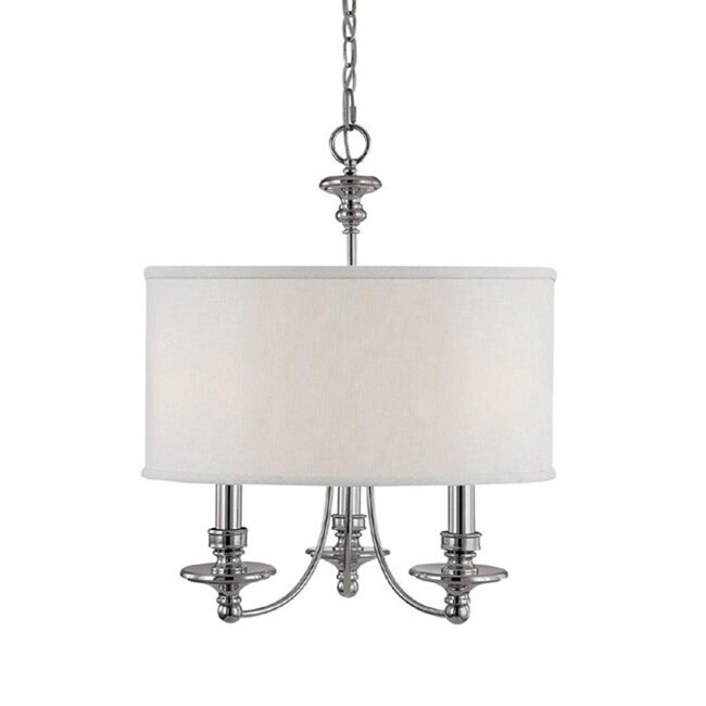 Capital Lighting Midtown Collection 3-light Polished Nickel Chandelier - Chandeliers For Bedrooms by Overstock.com