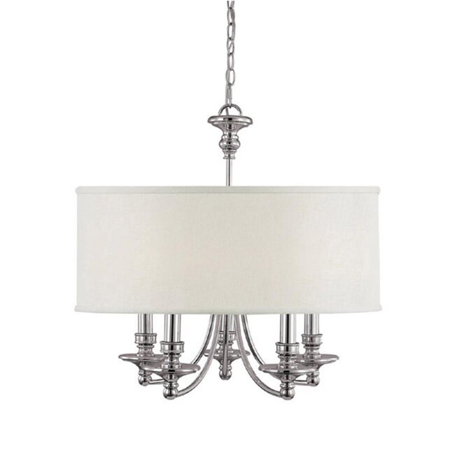 Capital Lighting Midtown Collection 5-light Polished Nickel Chandelier - Chandeliers For Bedrooms by Overstock.com