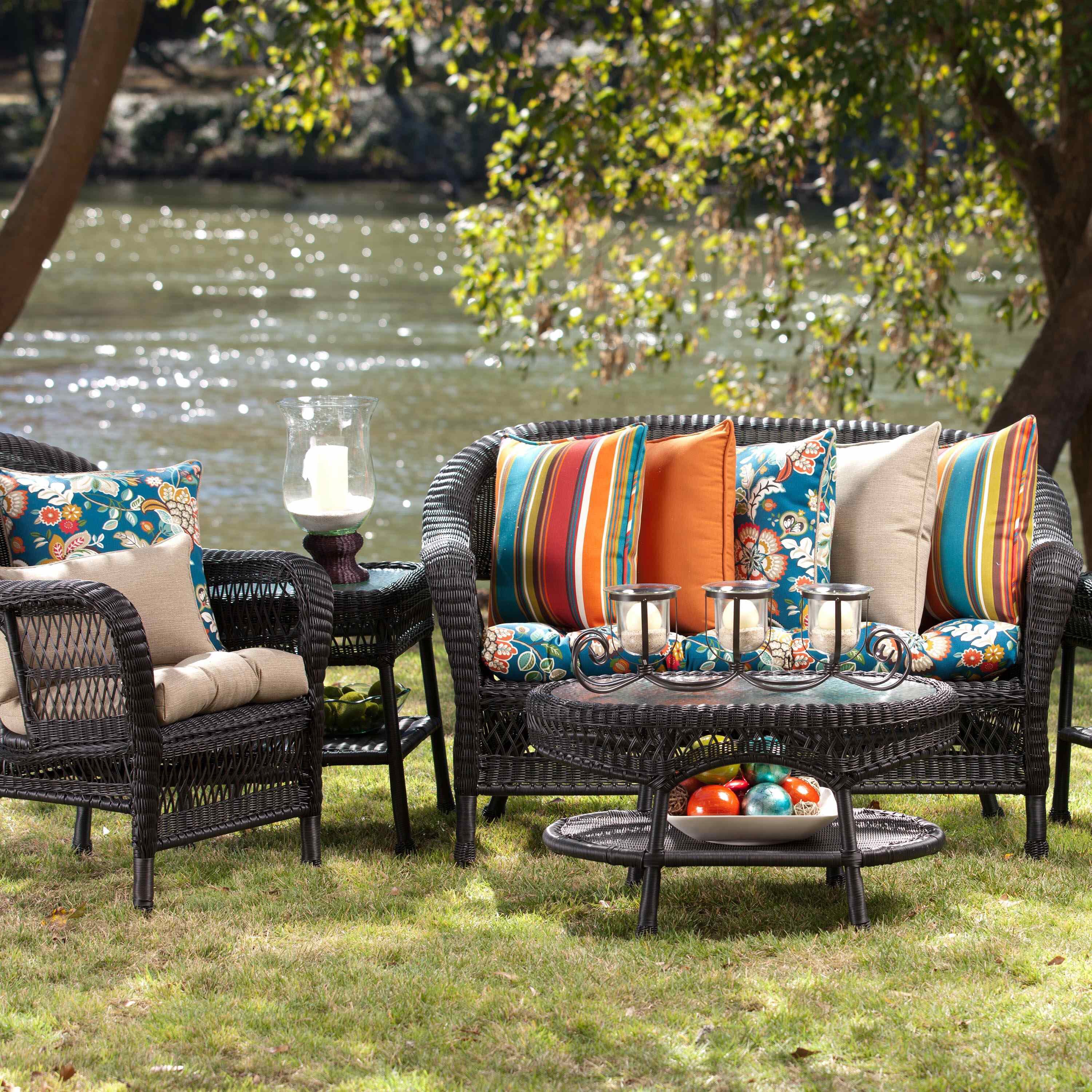 peacock outdoor chair cushions