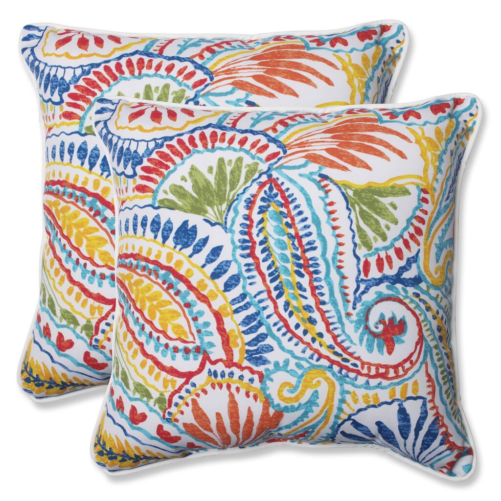 Pillow Perfect Outdoor Ummi Multi 18.5-inch Throw Pillow (Set of 2)