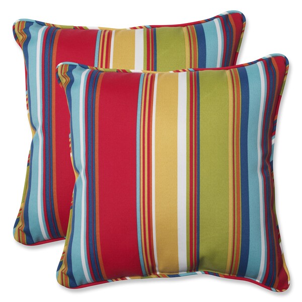 Pillow Perfect Outdoor Westport Garden 18.5-inch Throw Pillow (Set of 2)