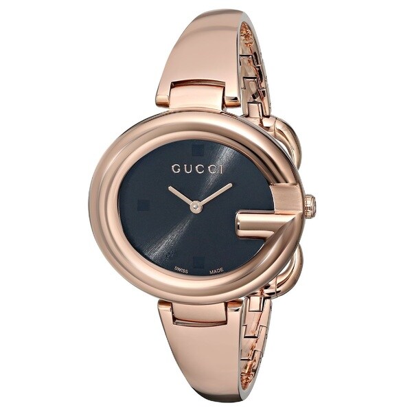 Gucci Women's YA134305 'Guccissima' Swiss Quartz Rose Gold Stainless ...