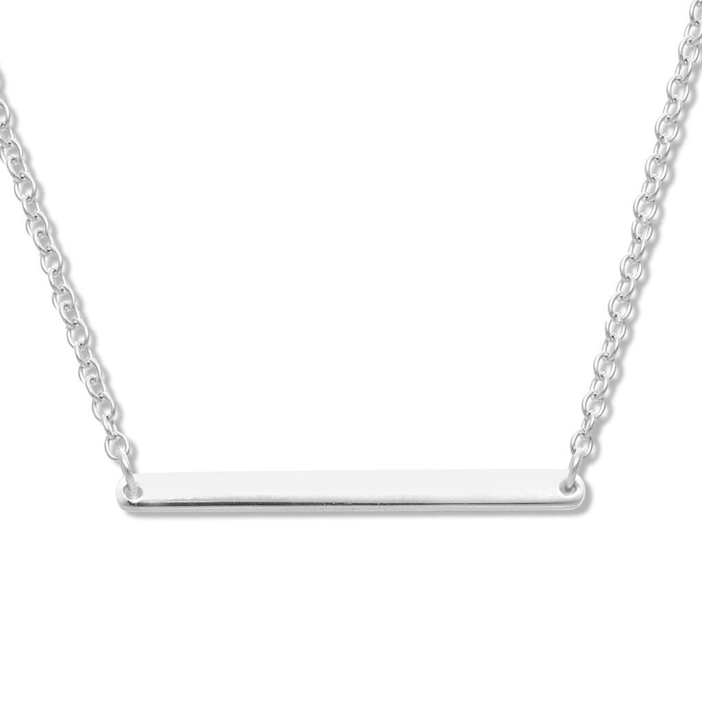 La Preciosa Sterling Silver Bar Necklace