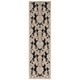 preview thumbnail 46 of 45, Nourison Graphic Illusions Traditional Vintage Hi Low Damask Area Rug 2'3" x 8' Runner - Black - Rectangle