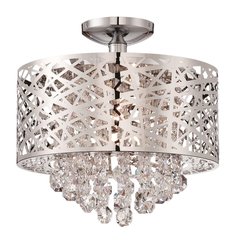 Lite Source Benedetta 4-light Semi-flush Mount