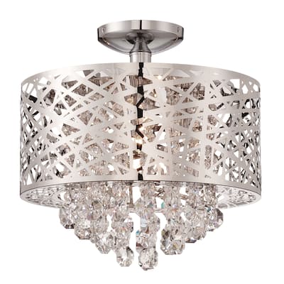 Lite Source Benedetta 4-light Semi-flush Mount
