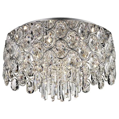 Lite Source Cashlin 9-light Flush Mount