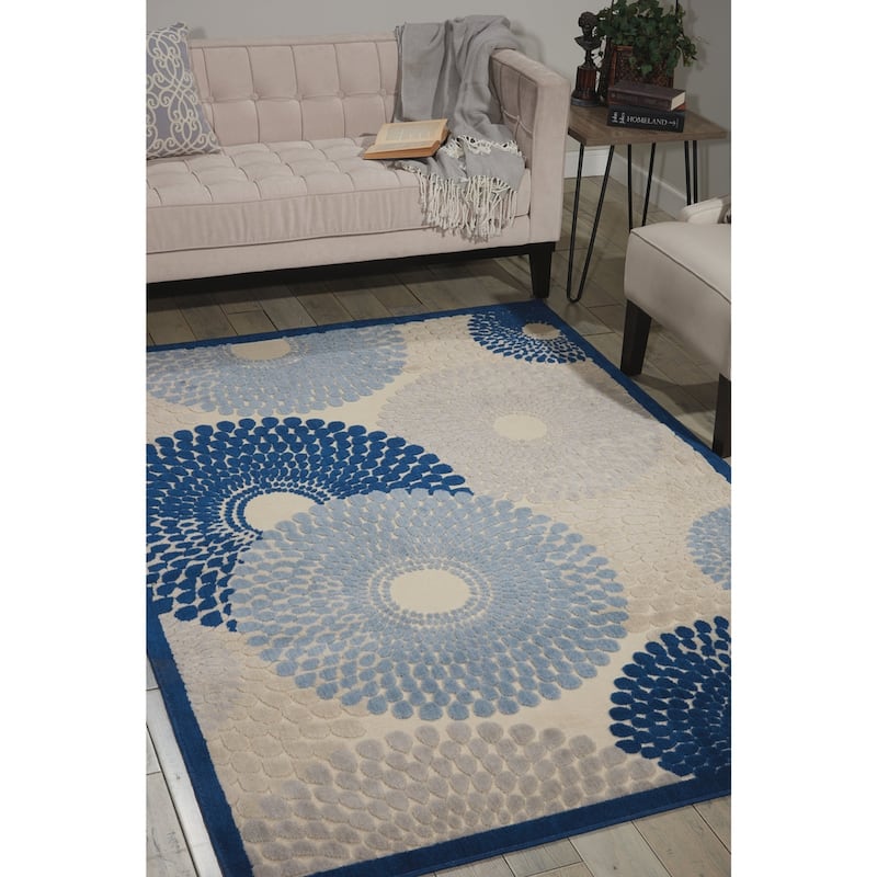 Nourison Graphic Illusions Abstract Textured Area Rug