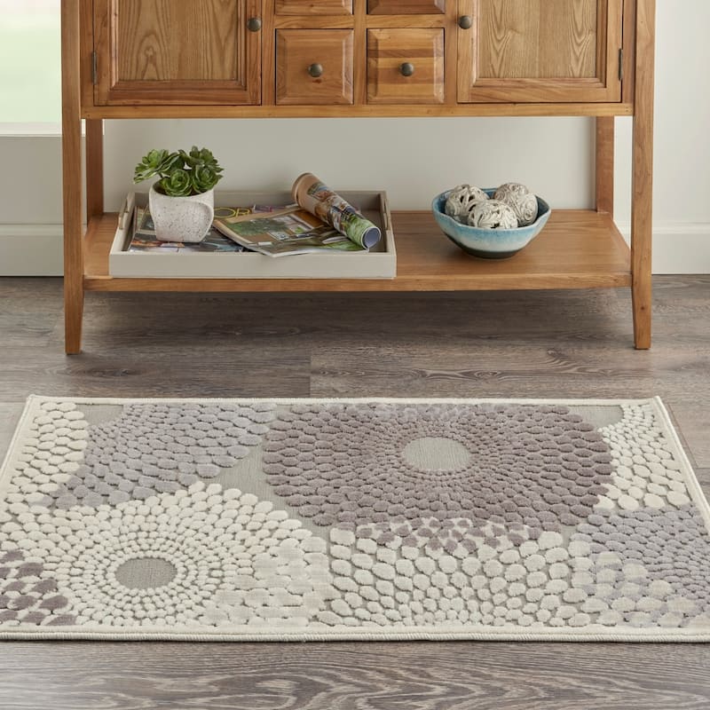 Nourison Graphic Illusions Abstract Textured Area Rug