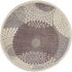 preview thumbnail 53 of 51, Nourison Graphic Illusions Abstract Textured Area Rug 4' Round - Grey - Runner/Round
