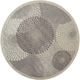 preview thumbnail 24 of 51, Nourison Graphic Illusions Abstract Textured Area Rug 5'3" Round - Grey - Runner/Round