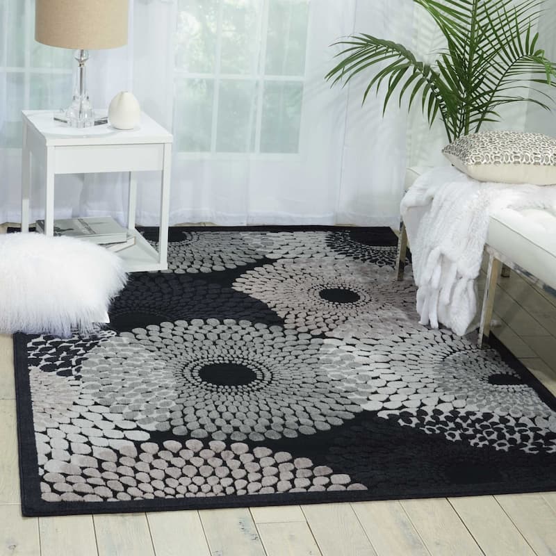 Nourison Graphic Illusions Abstract Textured Area Rug