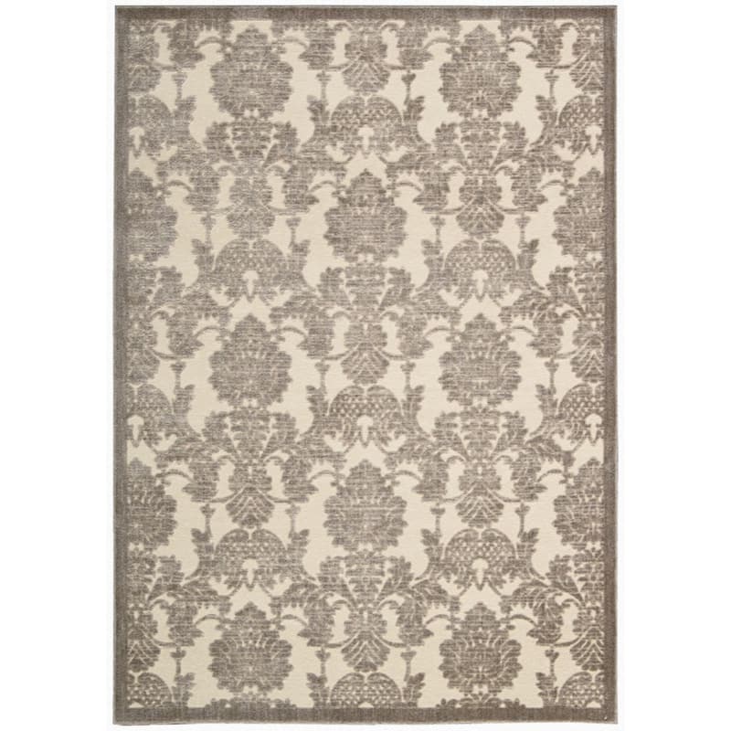 Nourison Graphic Illusions Traditional Vintage Hi Low Damask Area Rug