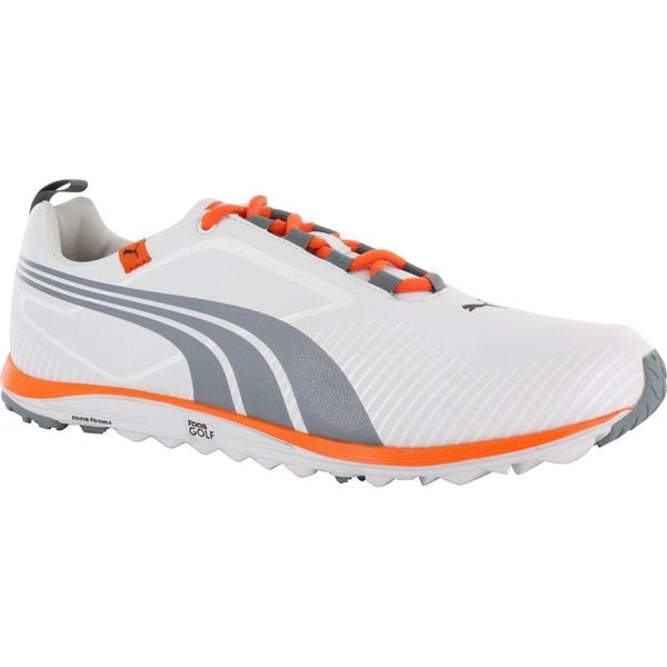 puma faas grip golf shoes white orange