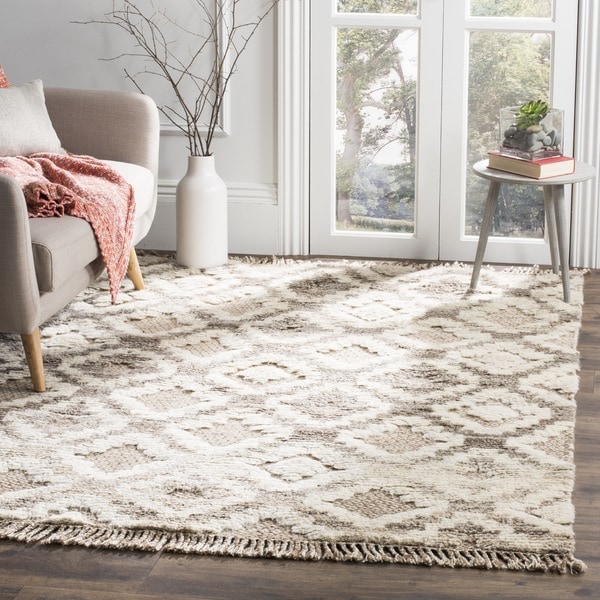 Safavieh Hand Woven Kenya Natural Wool Rug 8 X 10 Free Safavieh Hand Woven Kenya Natural Wool Rug 8 X27