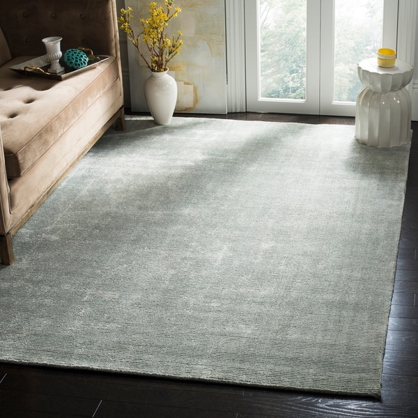 Safavieh Handmade Mirage Modern Light Blue Wool/ Viscose Rug - 8' x 10'