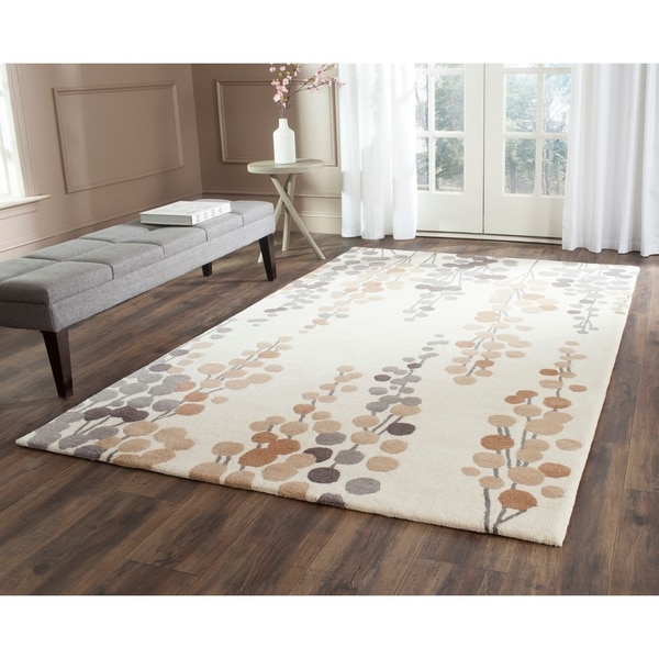 Safavieh Hand-Tufted Soho Beige/ Grey Wool/ Viscose Rug - 7'6 x 9'6