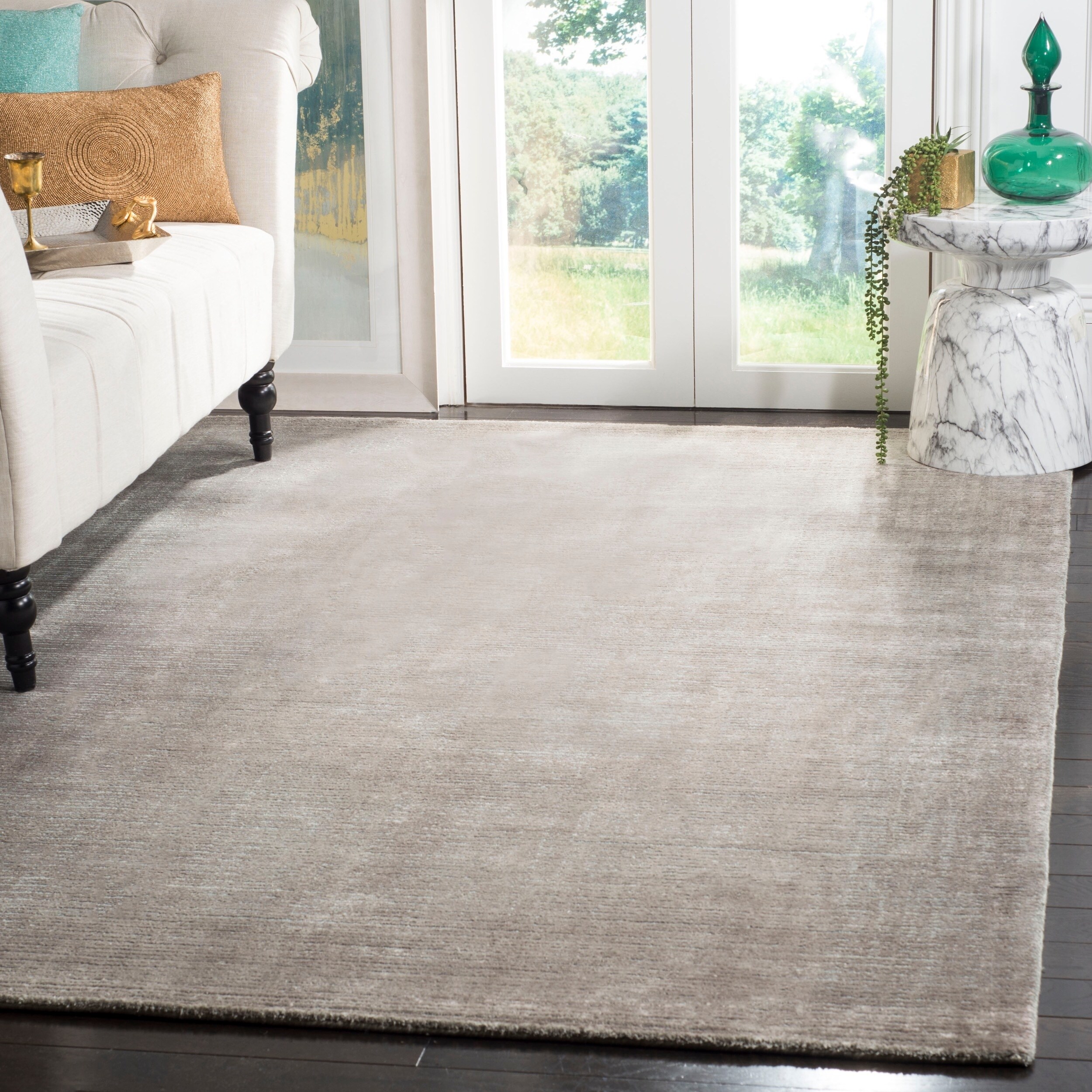 Shop Safavieh Handmade Mirage Modern Tonal Grey Wool/ Viscose Area Rug