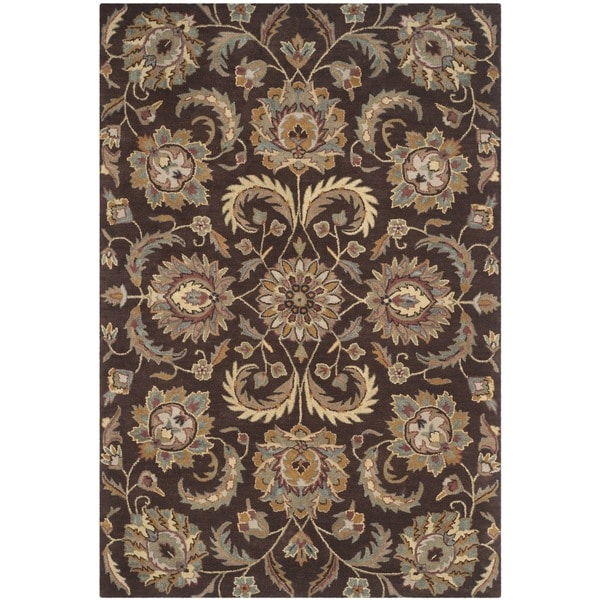 Safavieh Handmade Heritage Timeless Traditional Brown/ Gold Wool Rug - 8' x 10'
