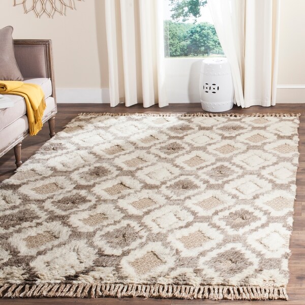 Safavieh Hand-Woven Kenya Natural Wool Rug - 9' X 12'