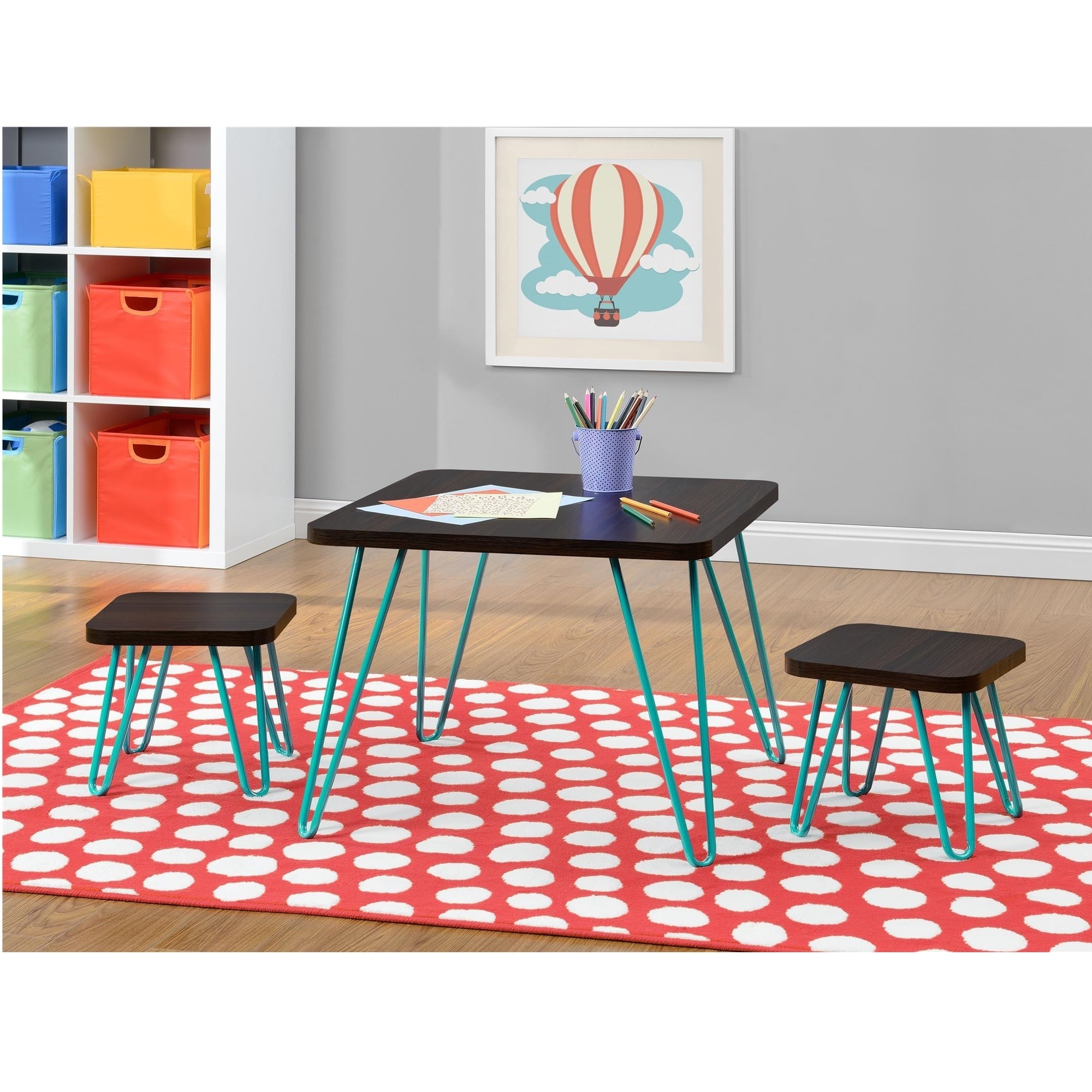 retro childrens table and chairs