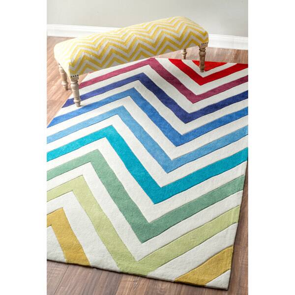 nuLOOM Handmade Modern Chevron Multi Rug (5' x 8') Overstock 9775605