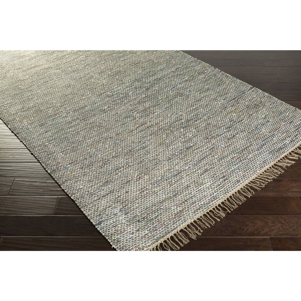 Hand-Woven Mabel Stripe Cotton Area Rug - 8' x 10'