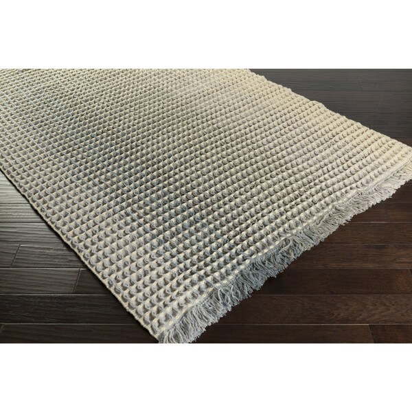 Hand-Woven Kaleb Stripe Wool Area Rug - 5' x 8'