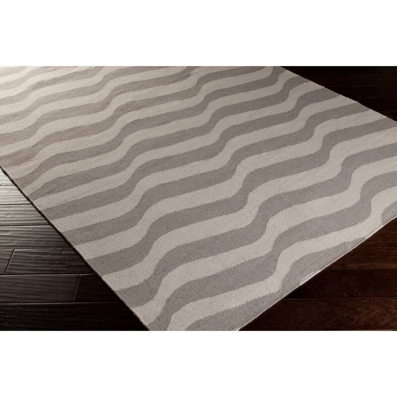 Hand-Woven Kirsten Stripe Wool Area Rug