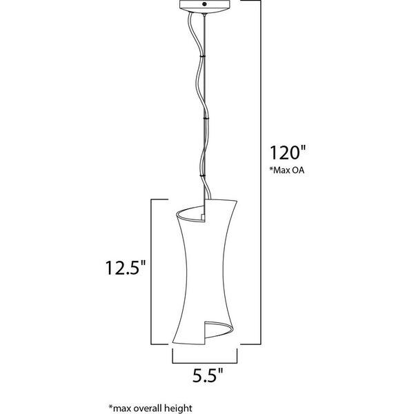 Conico Nickel 1-light Single Pendant