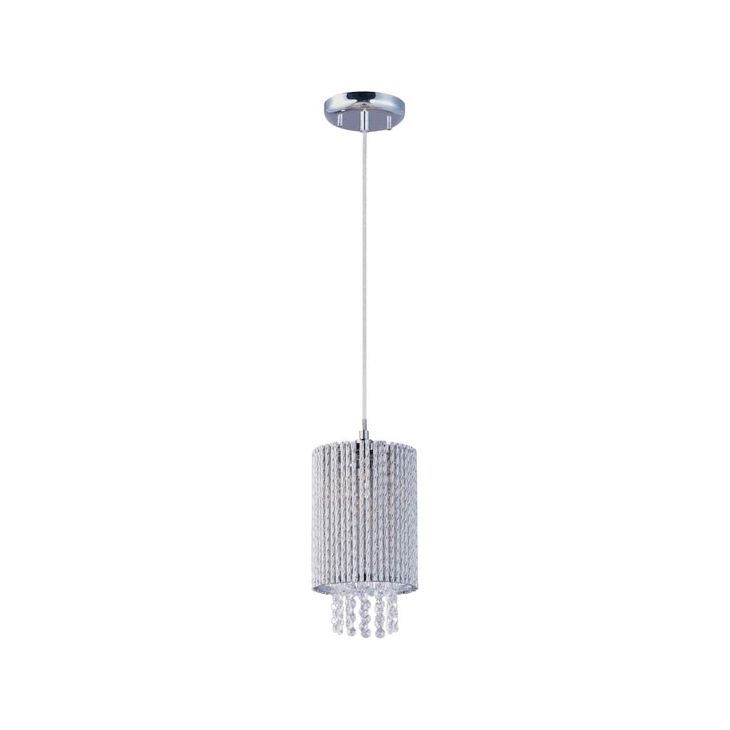 Spiral Chrome 1-light Single Pendant