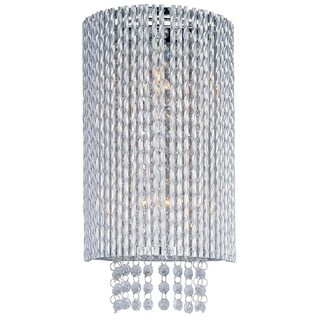 Spiral Chrome 2-light Wall Sconce