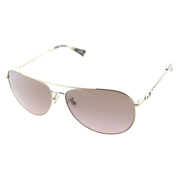 Coach Womens Bree 9190/14 Tortoise Aviator Sunglasses