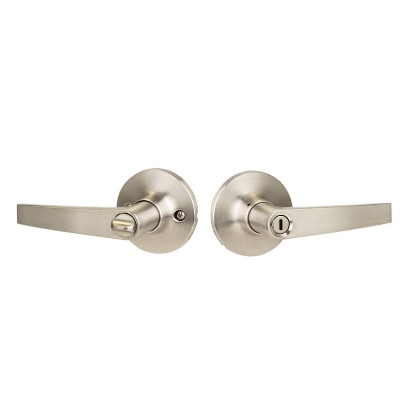 Cedar Lever - Keyed Entry W/Keyed Alike Deadbolt, Satin Nickel
