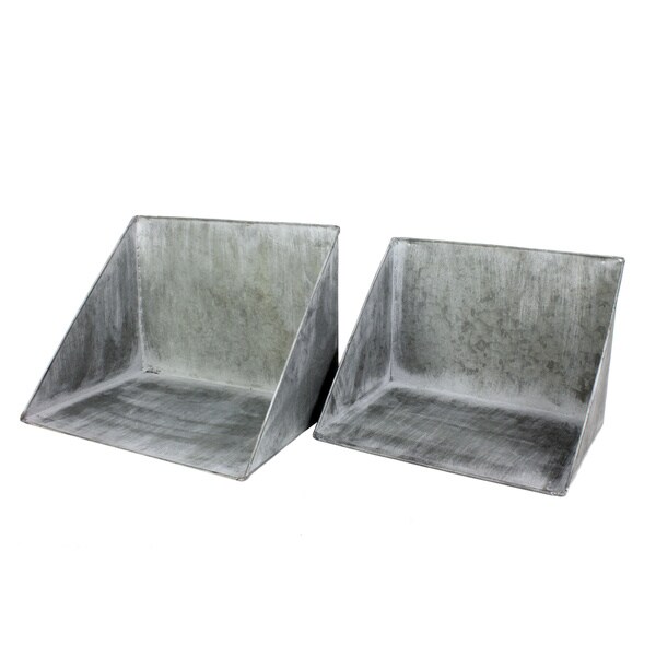 Galvanized Triangle Shelf (Set of 8)