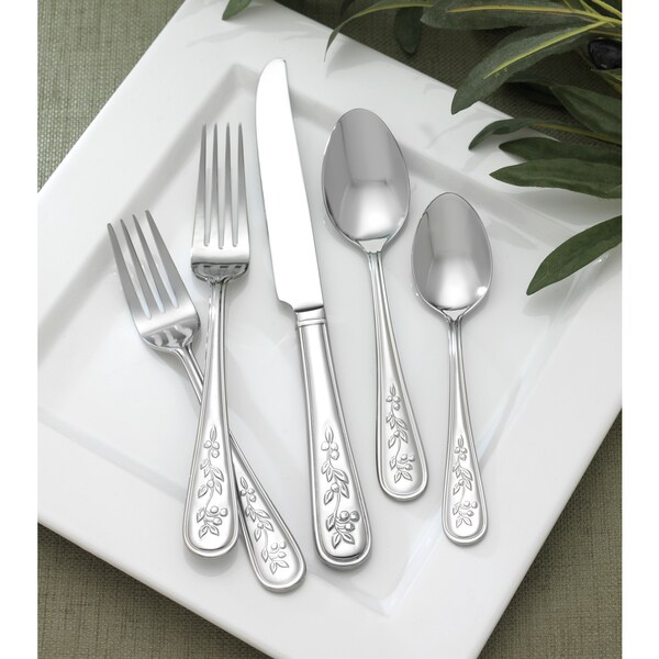 Shop Reed & Barton Berry Vine Stainless Steel 86piece Flatware Set