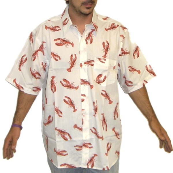 Shop Men's Cosmo Kramer Lobster Button Down Shirt - Free Shipping Today ...