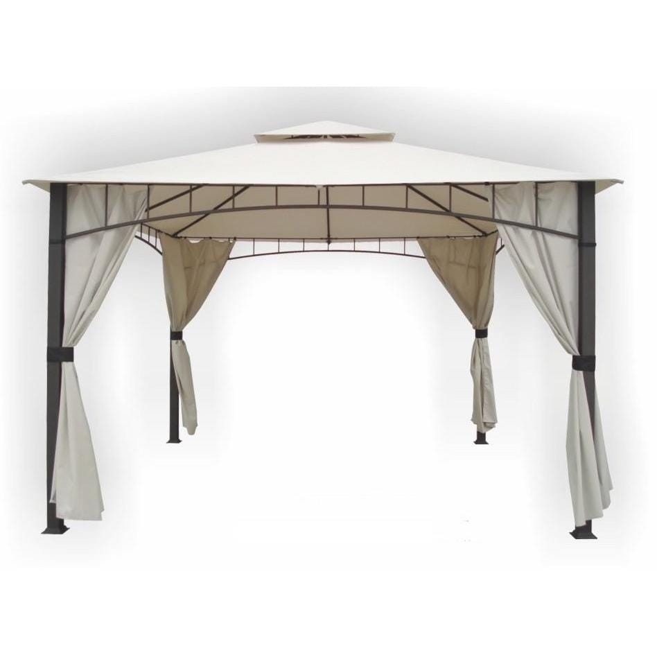 Soho 10 x 12 Square Column Two Tier Gazebo   Shopping