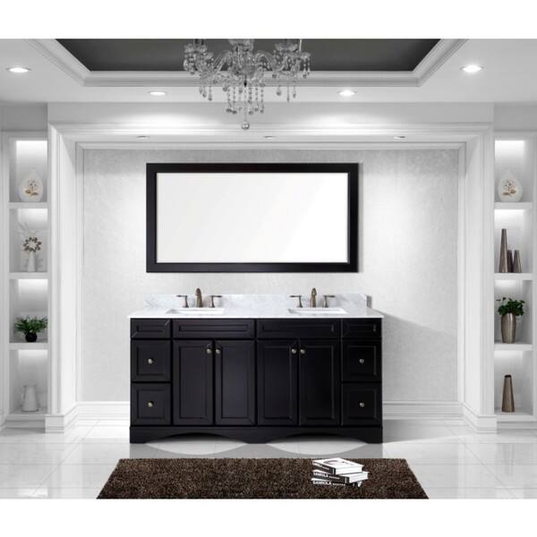 Shop Virtu Usa Talisa 72 Inch Double Sink Espresso Vanity Cabinet