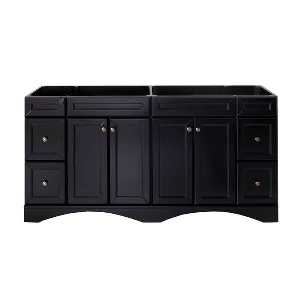 Virtu Talisa 72 inch Double Sink Espresso Vanity Cabinet Only