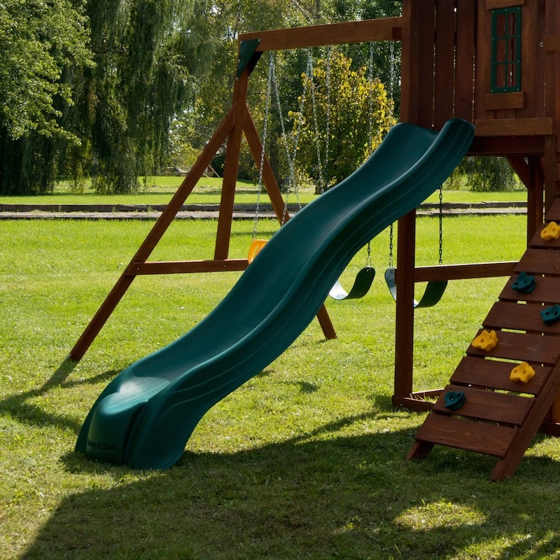 Swing-N-Slide Green Alpine Wave Slide - Mounts to 54" to 60" Platforms