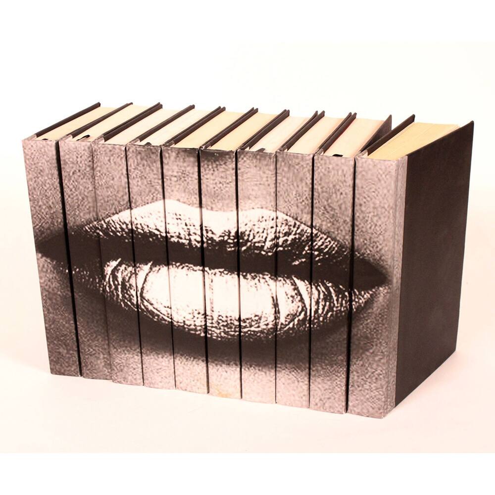 Lips Silver Decorative Books (Set of 10)