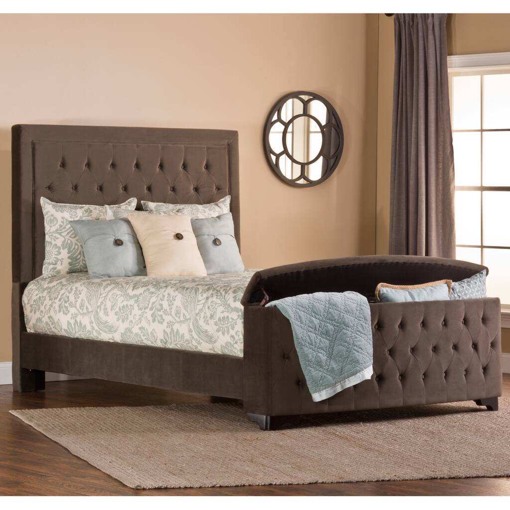Kaylie Bed Set with Storage Footboard