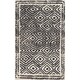 preview thumbnail 2 of 28, Hand-Knotted Katrine Indoor Wool Area Rug Black/Tan - 2' x 3' - Rectangle