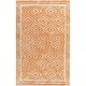 preview thumbnail 8 of 28, Hand-Knotted Katrine Indoor Wool Area Rug Orange - 2' x 3' - Rectangle