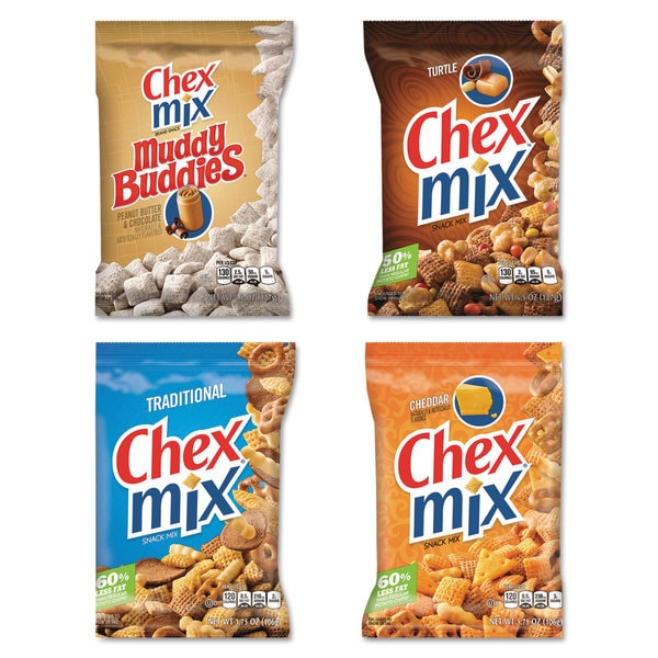 General Mills Chex Mix Muddy Buddies, 4.5 ounce Bag, 6 per Pack Free