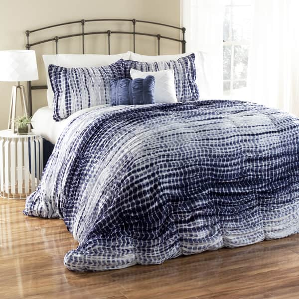 Shop Lush Decor Pebble Creek Tie Dye 3 Piece Duvet Cover Set